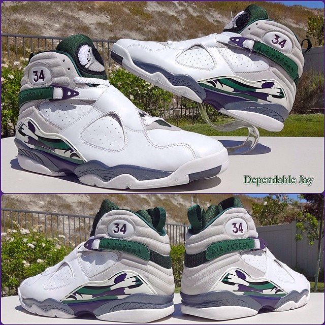 DependableJay's Air Jordan VIII 8 Ray Allen Bucks Home PE