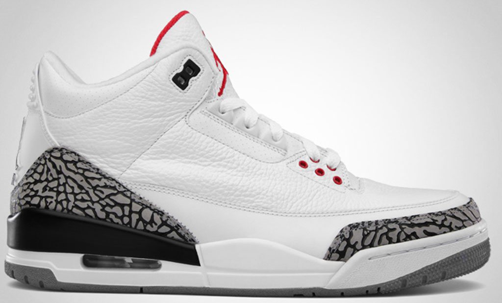 jordan 3 red white black