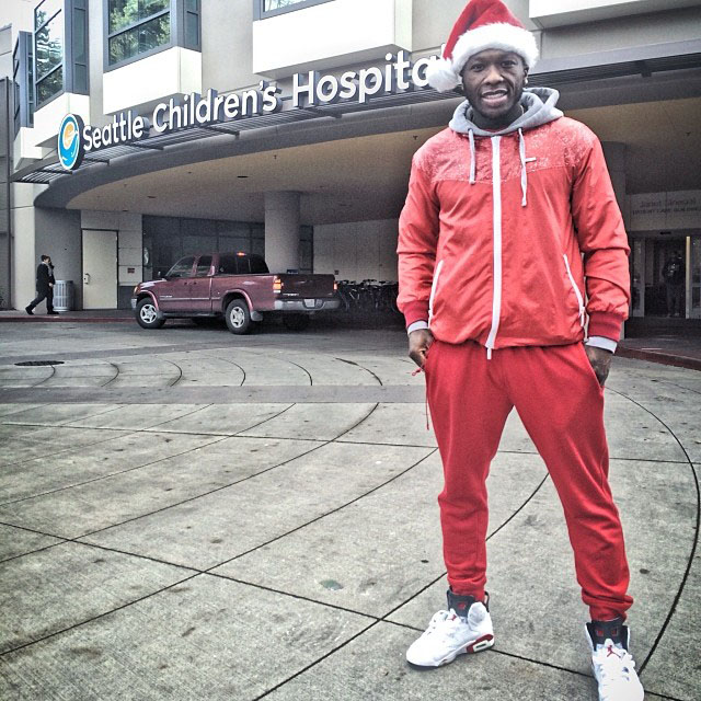 Nate Robinson wearing Air Jordan 6 Retro White/Varsity Red