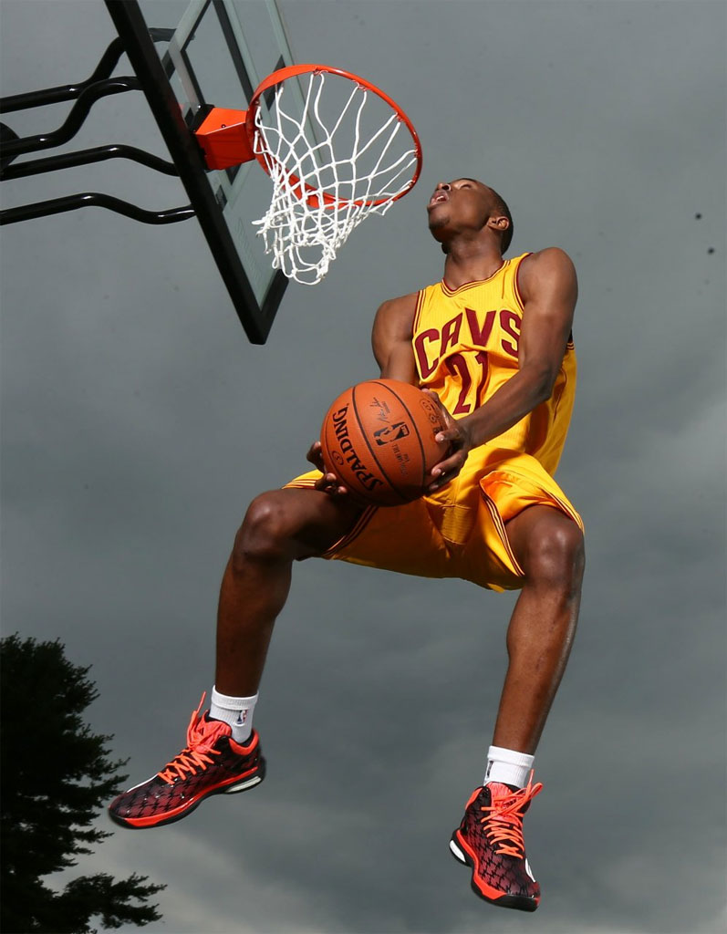 Andrew Wiggins wearing adidas Crazylight Boost