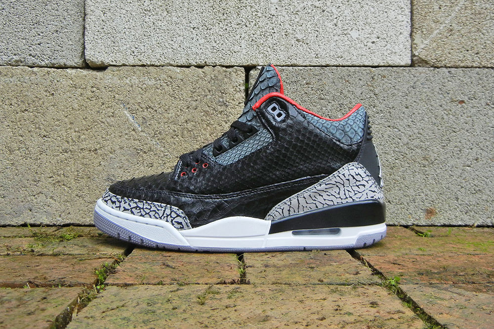 Air Jordan III 3 Retro "Black Python" by JBF Customs (1)