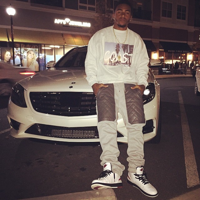 Desean Jackson wearing Air Jordan 1 Retro '86