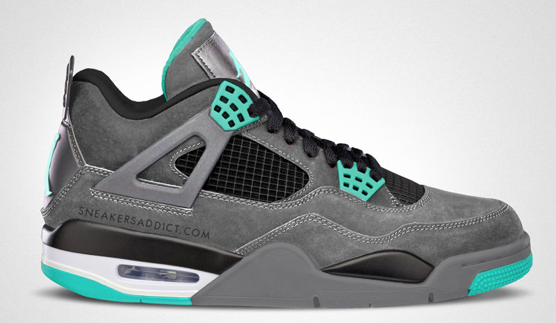 jordan retro 4 mint green