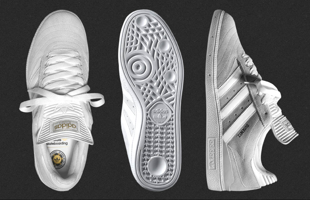 adidas Skateboarding Busenitz Pro - White/White | Sole Collector