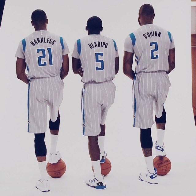 Orlando Magic Silver Sleeved Pride Uniforms (2)