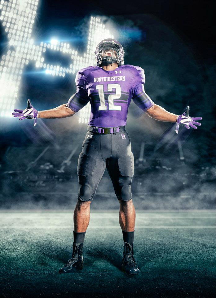 Under Armour Northwestern Football Uniforms Home (1)