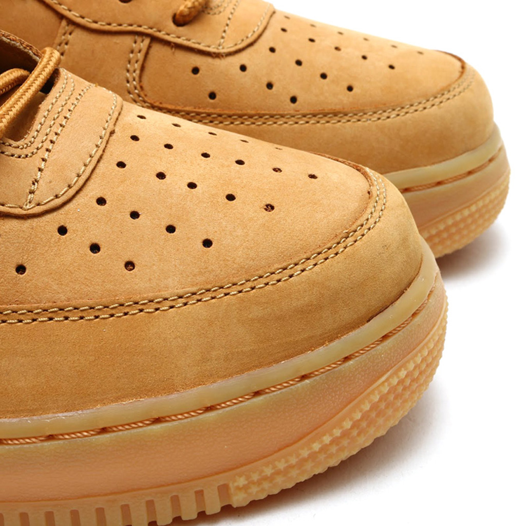 nike nike air force one trainers flax suede gum