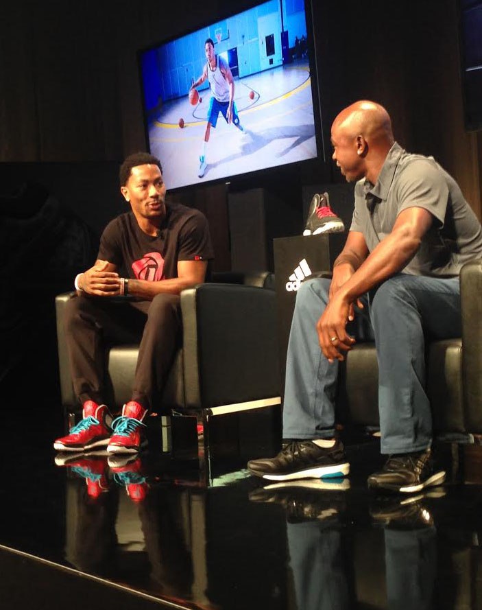 Derrick Rose at adidas Boost Unveiling Event (2)