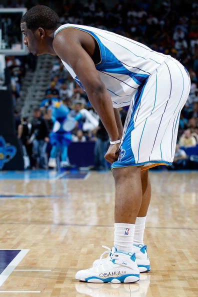 Chris Paul wearing Jordan Six Rings PE Obama (1)