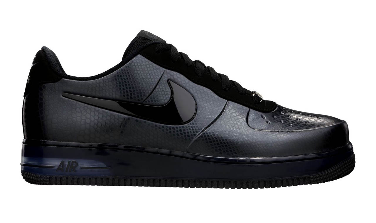 air force 1 foamposite low black