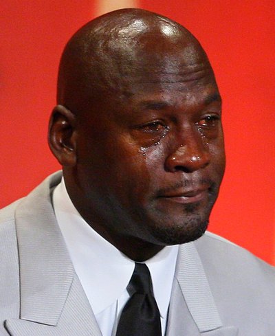 Michael Jordan Cries