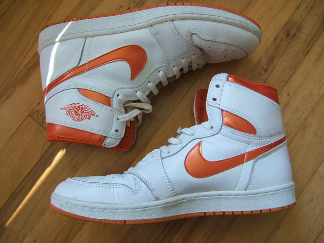 air jordan 1 white and orange