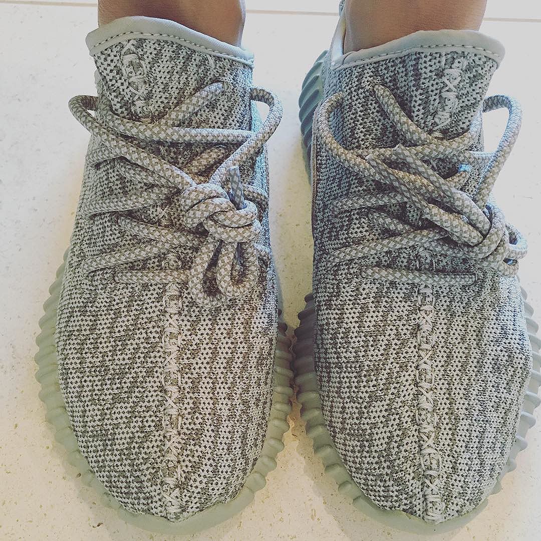 silver yeezys