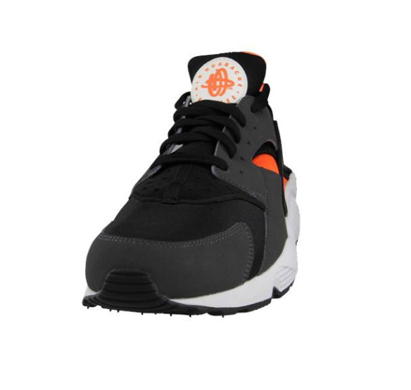 huaraches green and orange