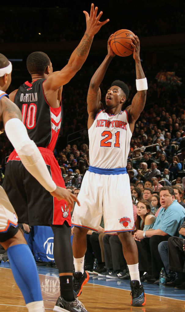 Iman Shumpert wearing adidas Real Deal Knicks PE (2)