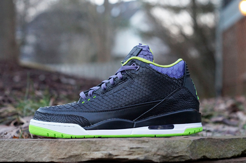 Air Jordan 3 Shark + Python + Kangaroo 'Joker' by JBF Customs (1)