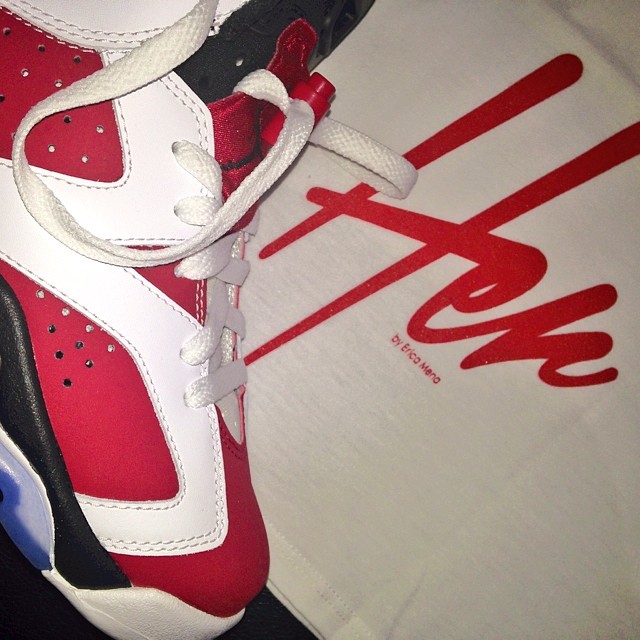 Erica Mena Picks Up Air Jordan VI 6 Carmine