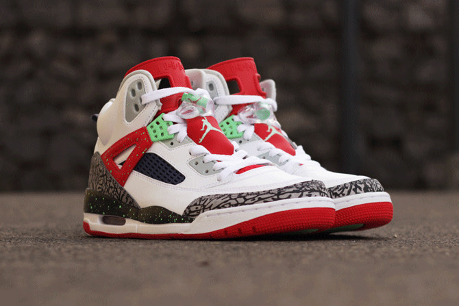 jordan spizike red green