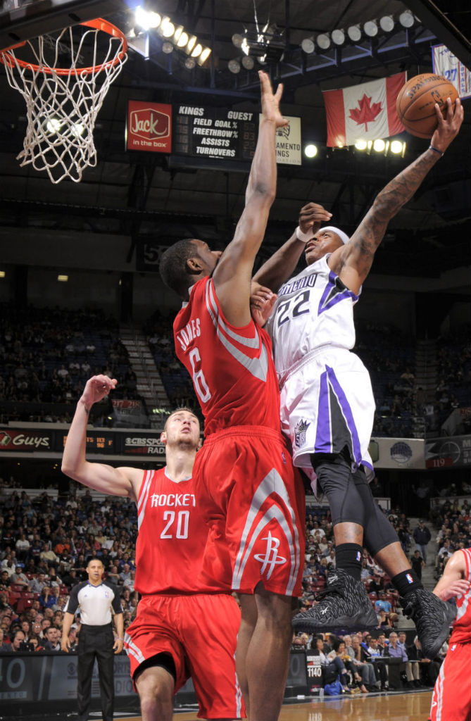 Isaiah Thomas wearing Reebok Kamikaze II Black Reignman Camo