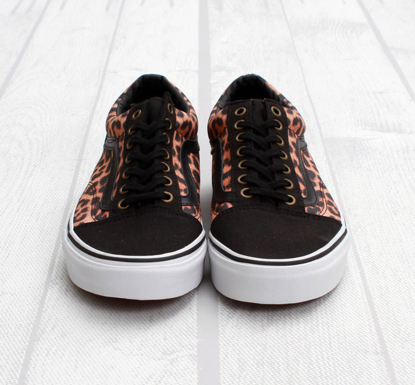 vans old skool leopard stripe