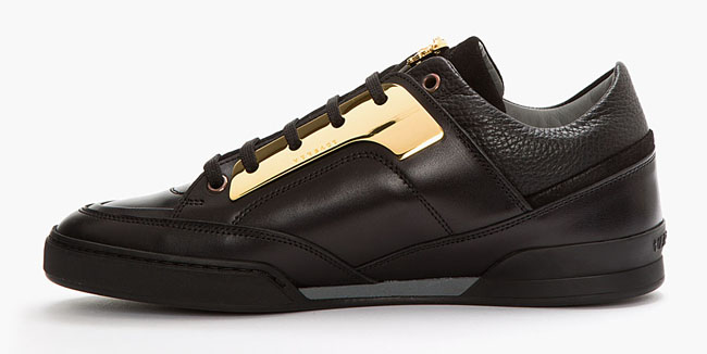 black and gold versace shoes