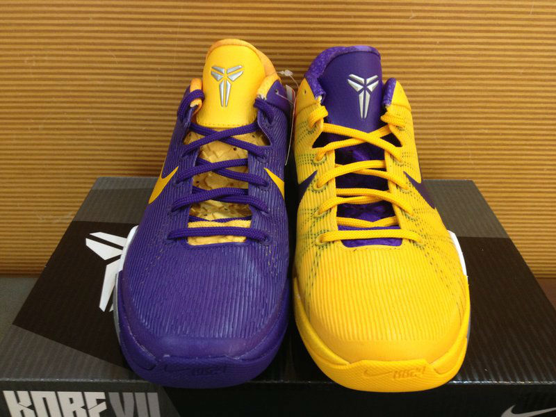 purple and yellow kobes