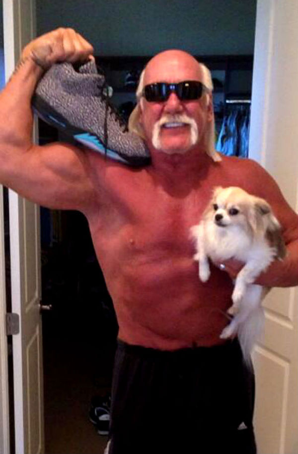 Hulk Hogan wearing Air Jordan 5 V Retro 3Lab5