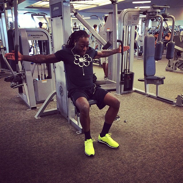 Ace Hood wearing Nike Air Max 2012 Volt