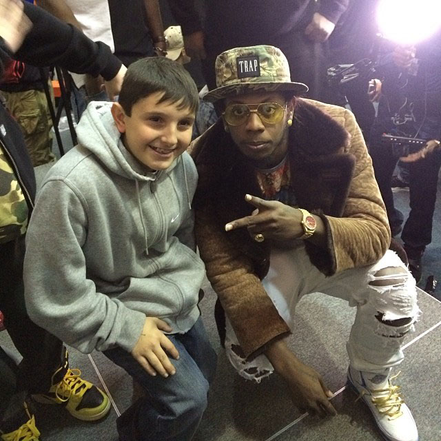 Trinidad James wearing Air Jordan 2 Retro Melo