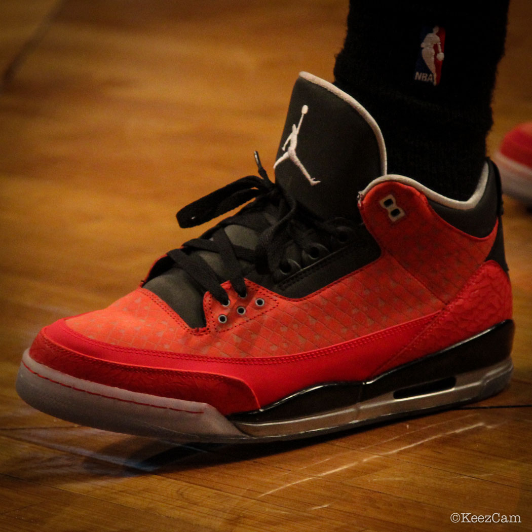 DeMar DeRozan wearing Air Jordan 3 Retro Doernbecher