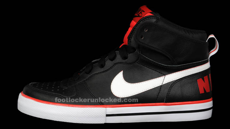 Nike Big Nike AC Foot Locker Exclusives Black White Red (1)