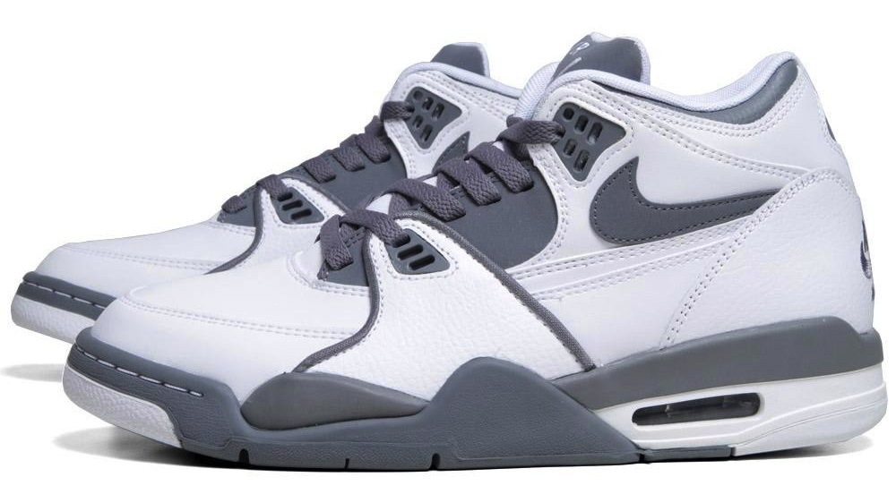 Nike air flight 89 white outlet grey