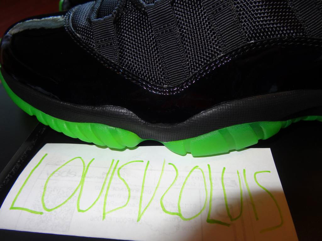 Black and deals green 11s