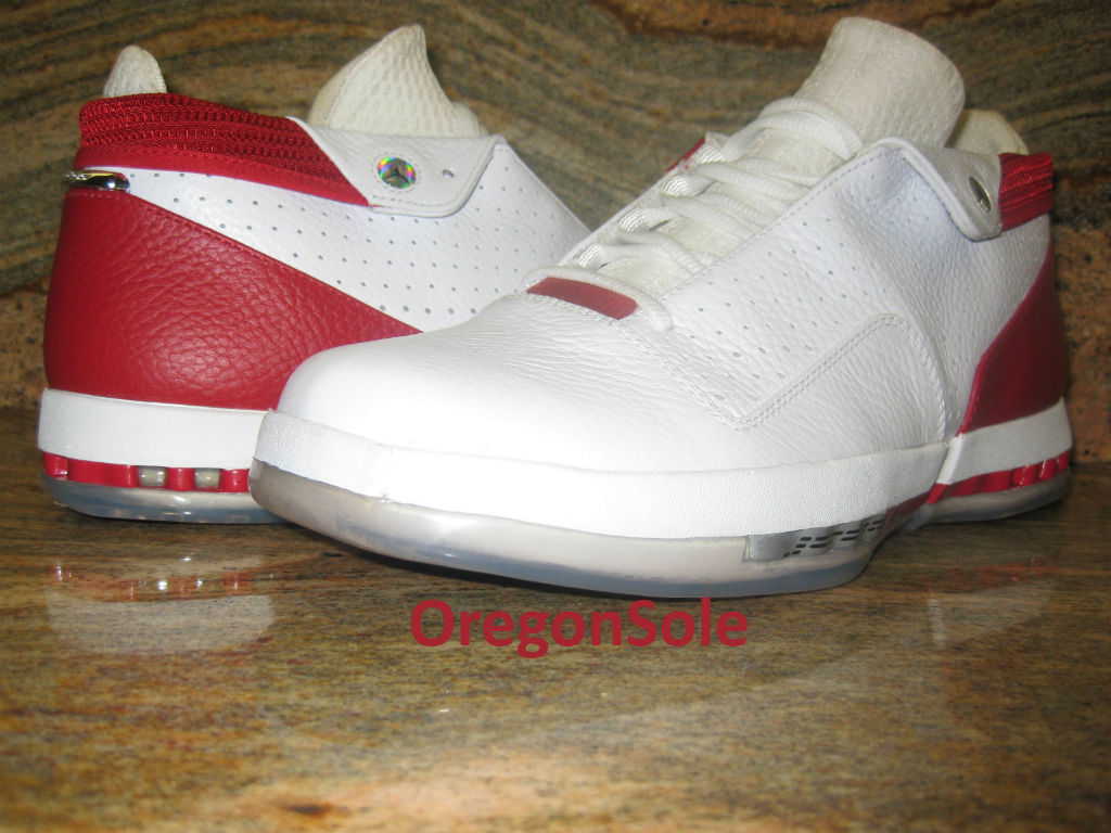 jordan 16 low white red