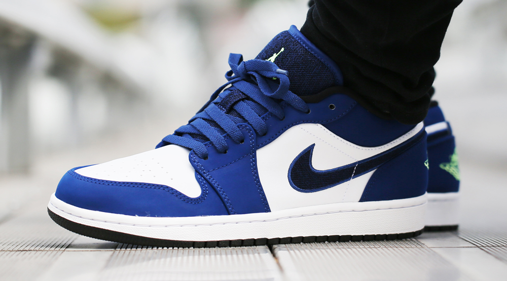 Jordan 1 Low Blue On Feet Promotions