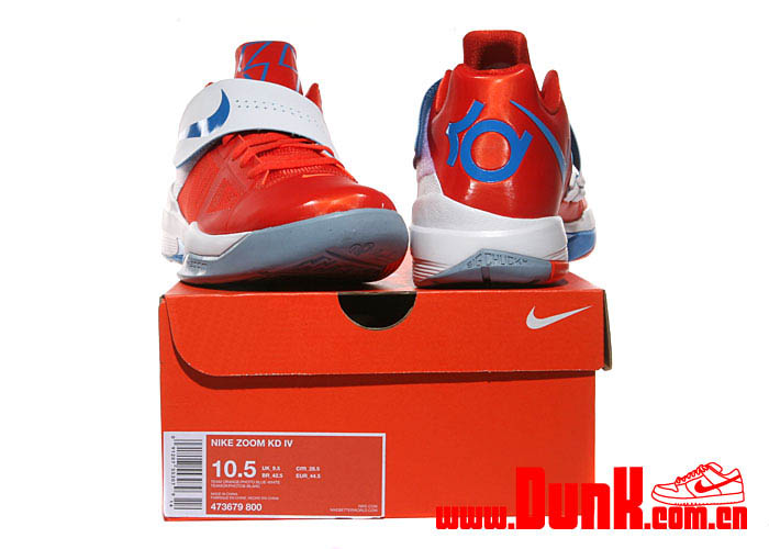 Nike Zoom KD IV Team Orange Photo Blue White 473679-800 (6)