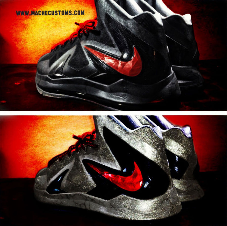 Nike LeBron X PS Elite "Killer Elite" by Mache Custom Kicks (6)