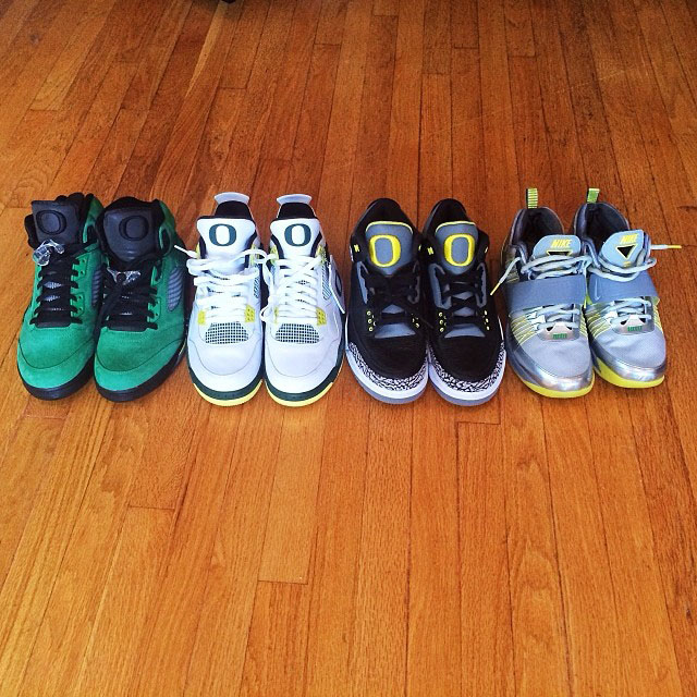 Macklemore Picks Up Oregon Air Jordan 3, 4, 5, Zoom Revis