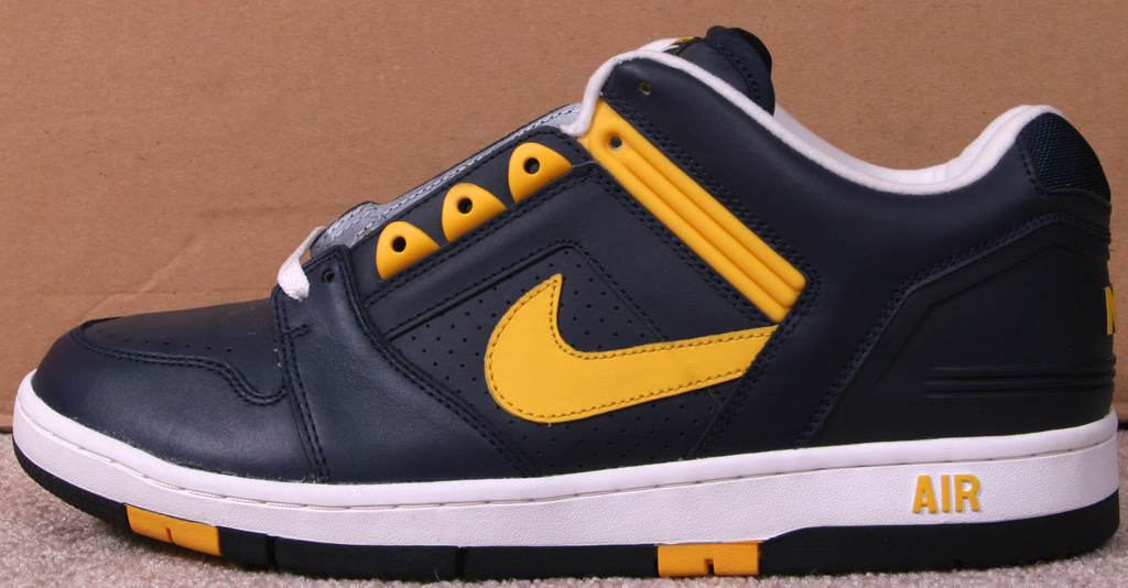 nike air force 2 black and yellow