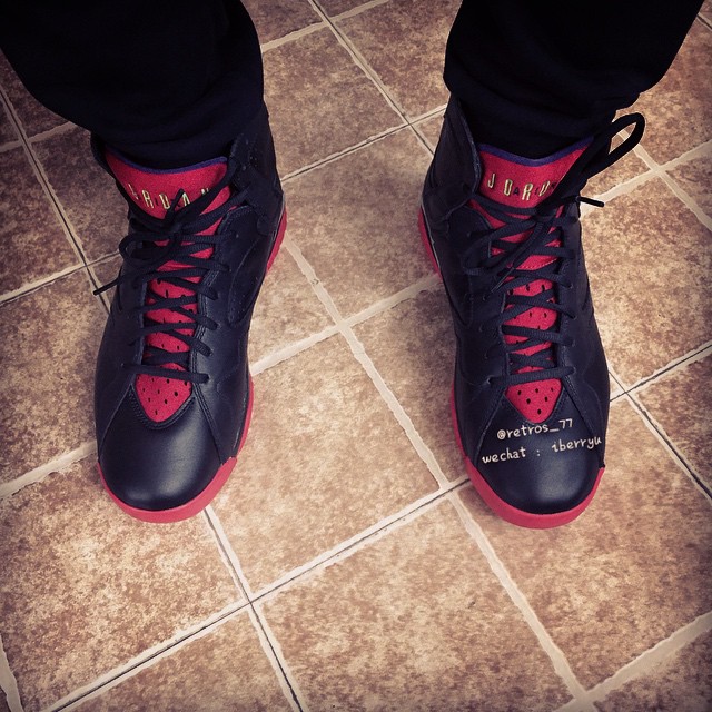 jordan 7 low on feet