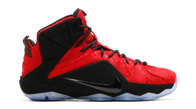 lebron 12 black and red