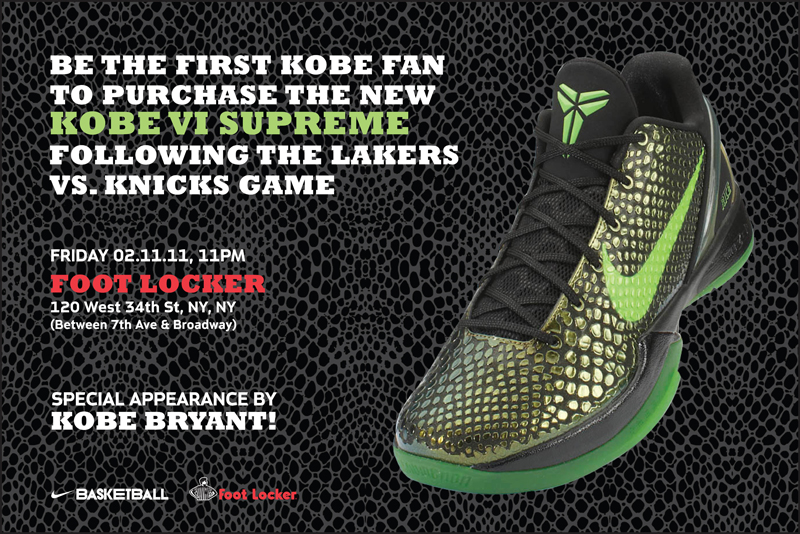 Nike Zoom Kobe VI Rice Early Release Event @ Foot Locker 34th Street