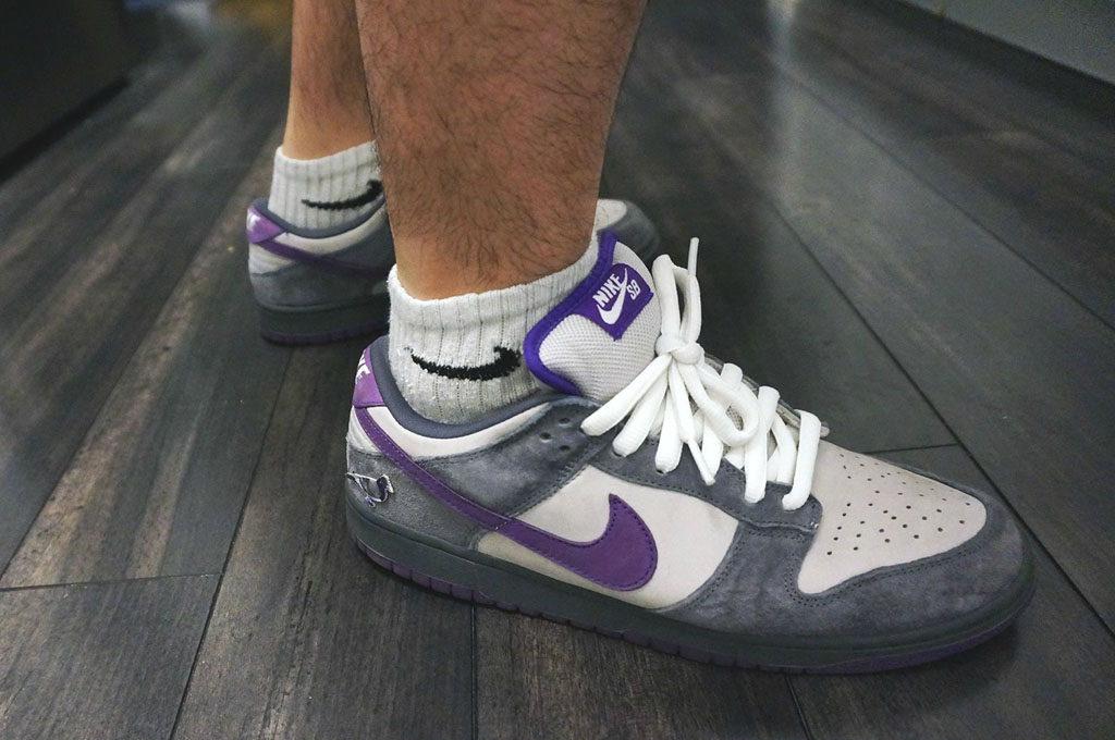 BBoyKai91 in the 'Purple Pigeon' Nike Dunk Low SB