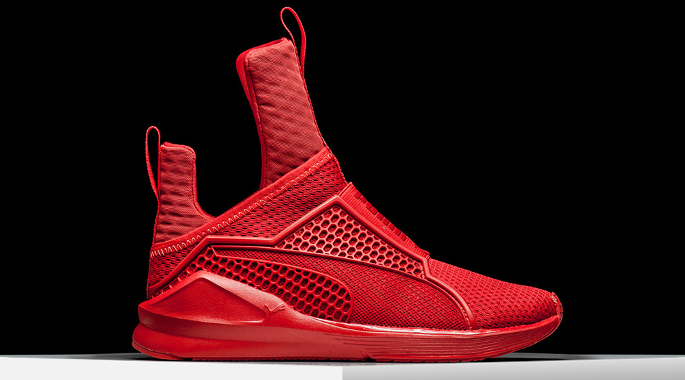 rihanna puma trainers red