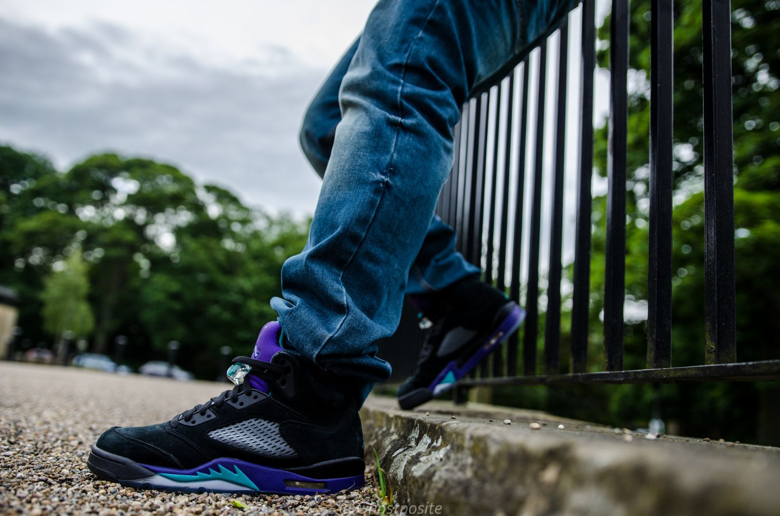 nike air jordan 5 black grape