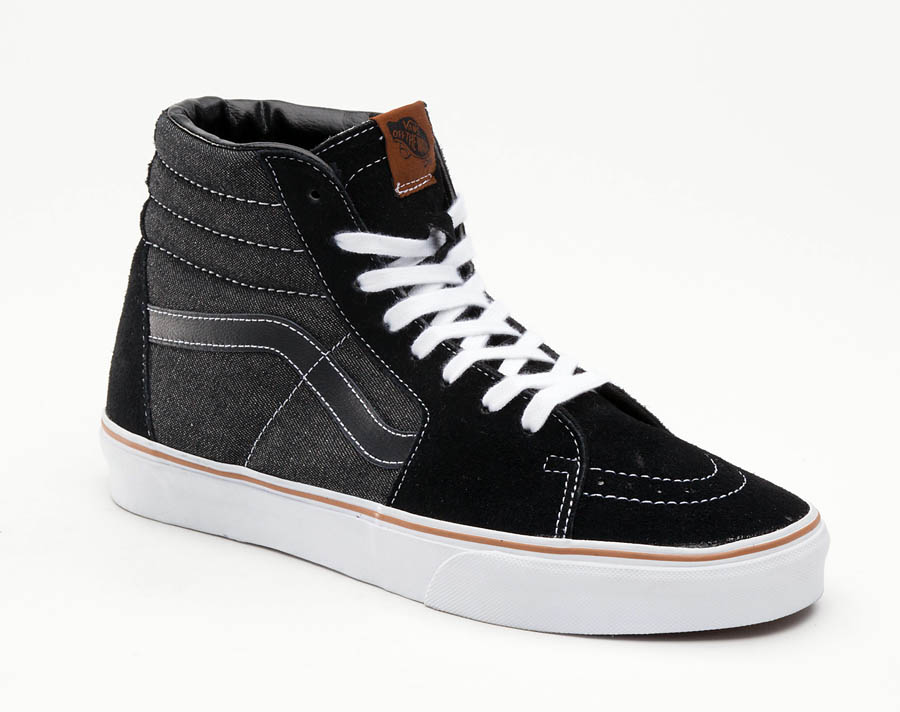 denim vans sk8 hi