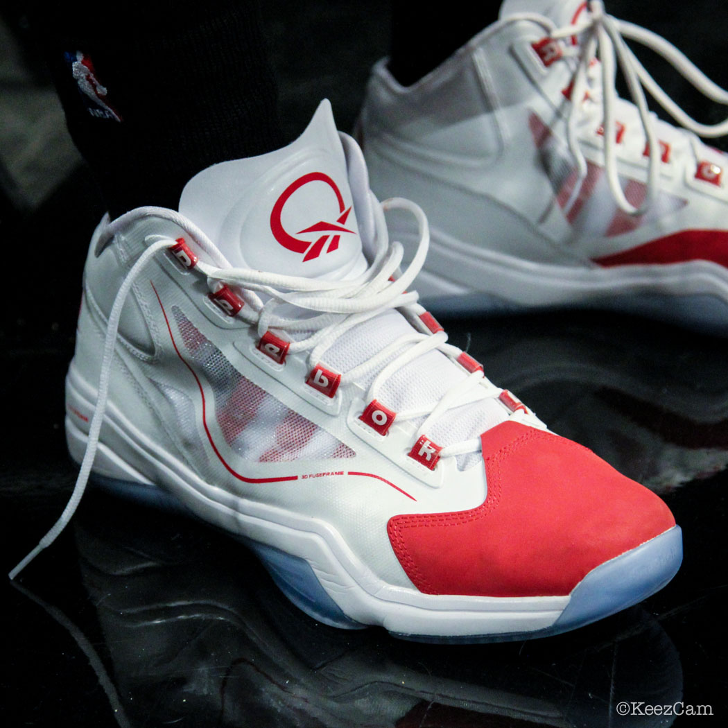 SoleWatch // Up Close At Barclays for Nets vs Clippers - Maalik Wayns wearing Reebok Q96