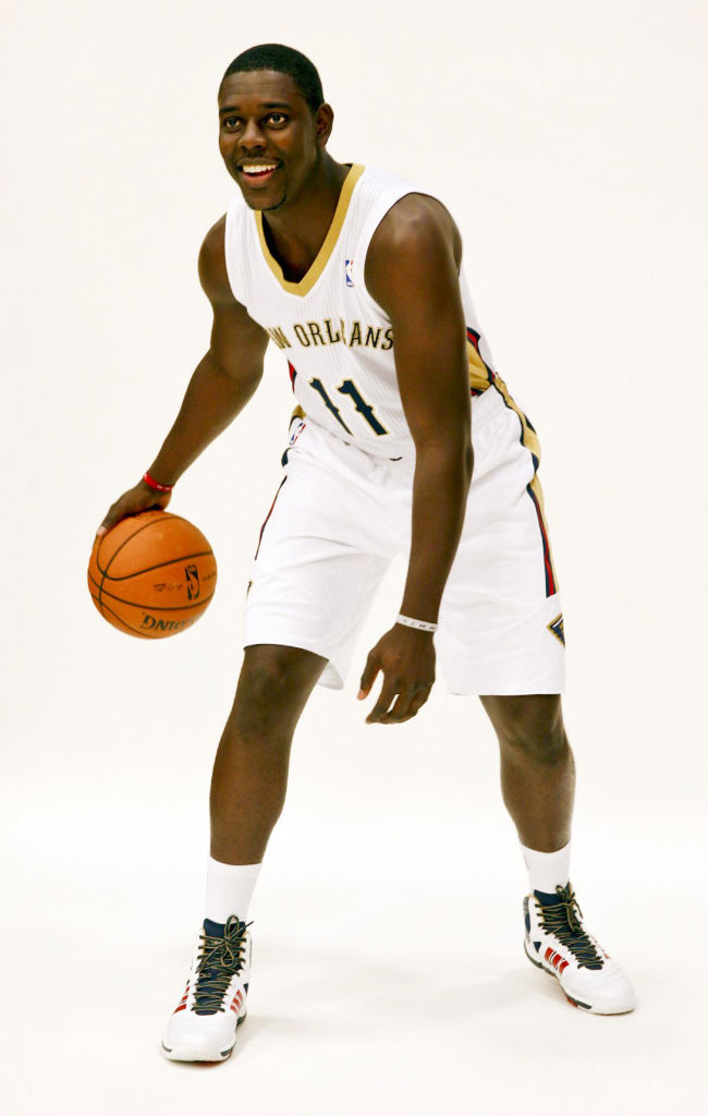 Jrue Holiday wearing adidas adipure Crazyghost PE