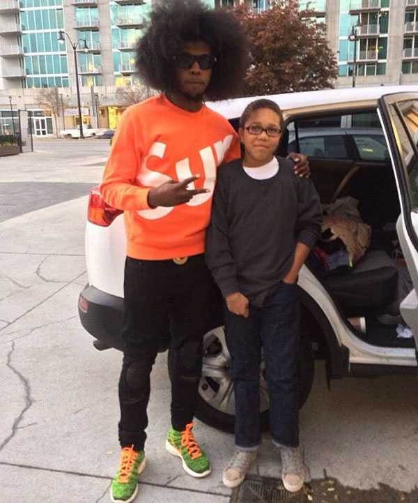 Trinidad James wearing Nike Lunar Flyknit Chukka