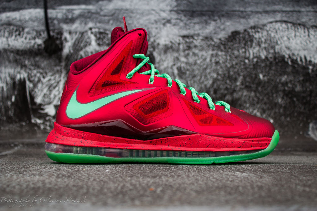 Nike LeBron X Christmas Red Diamond 541100-600 (1)